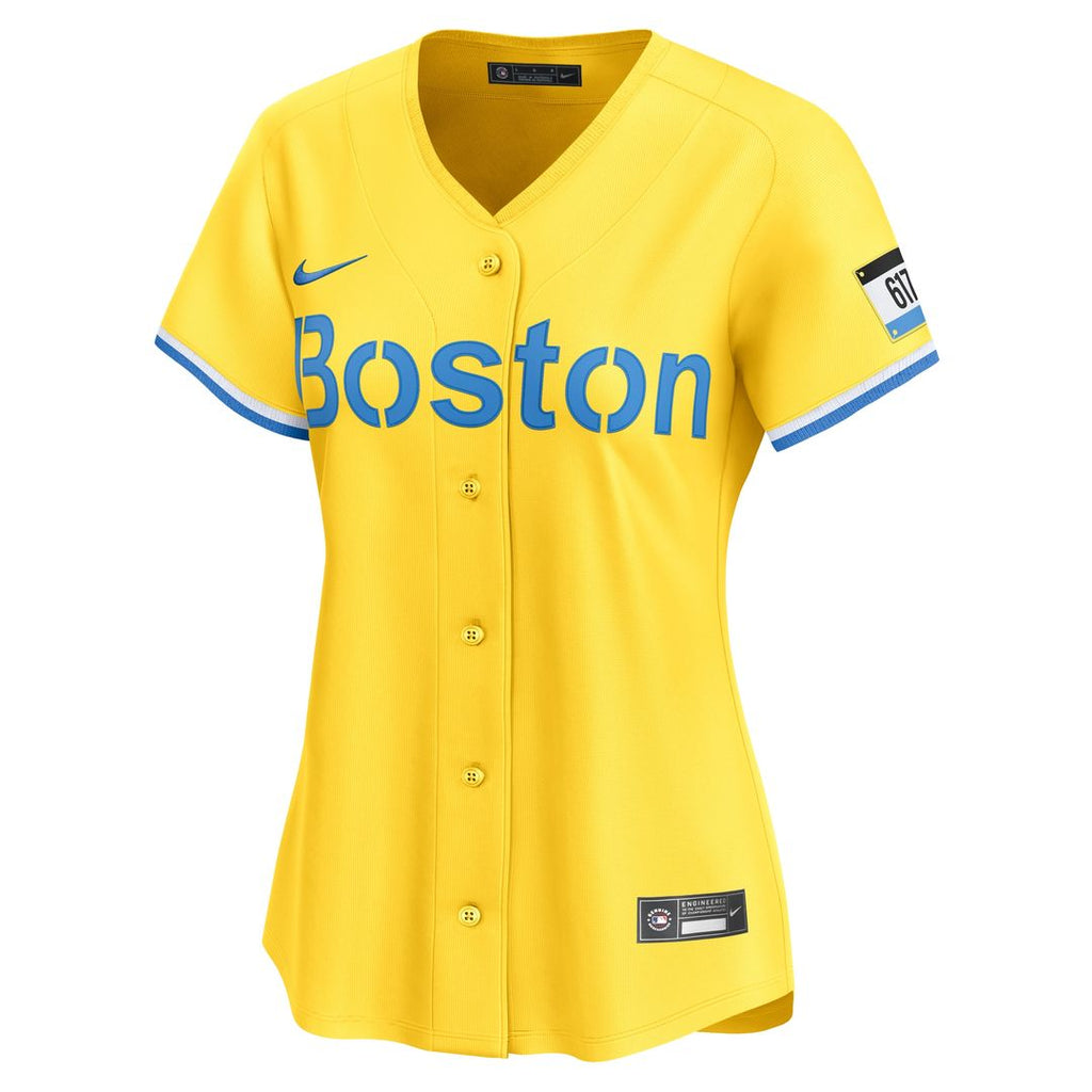 David Ortiz Boston Red Sox Nike Women's City Connect Limited Jersey - Gold Official MLB Team Apparel Baseball Fan Gear