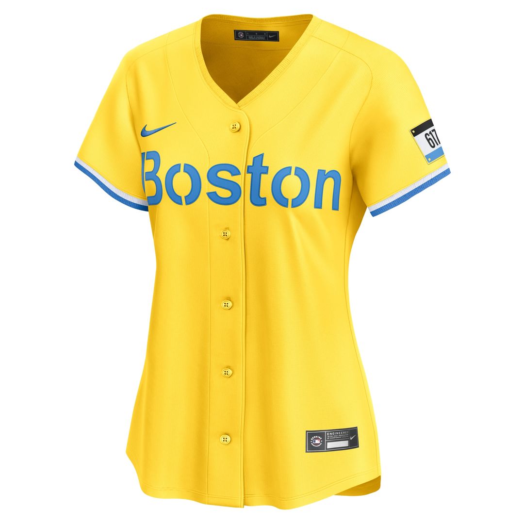 David Ortiz Boston Red Sox Nike Women's City Connect Limited Jersey - Gold Official MLB Team Apparel Baseball Fan Gear