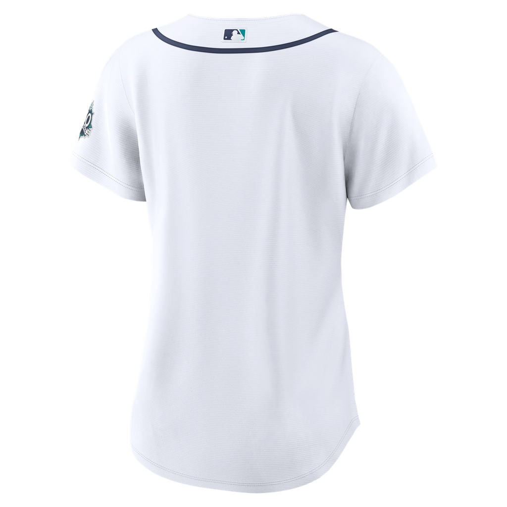 Seattle Mariners Nike Women's Home 50th Season Stadium Jersey - White Official MLB Team Apparel Baseball Fan Gear