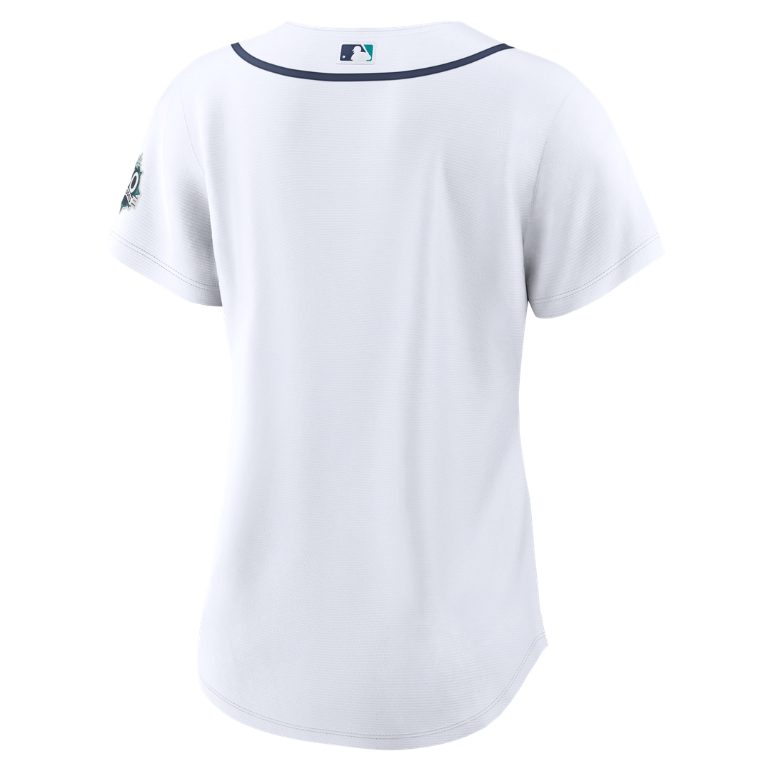 Seattle Mariners Nike Women's Home 50th Season Stadium Jersey - White Official MLB Team Apparel Baseball Fan Gear