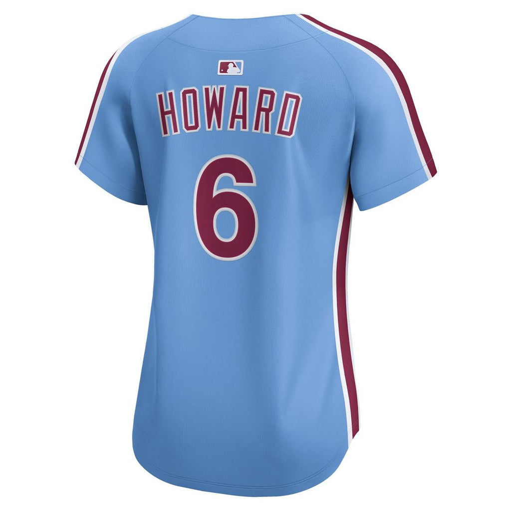 Ryan Howard Philadelphia Phillies Nike Women's Alternate Limited Jersey - Light Blue Official MLB Team Apparel Baseball Fan Gear