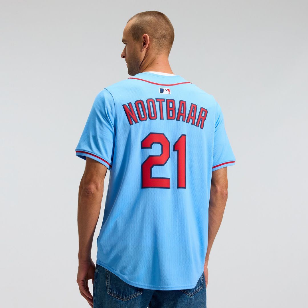 Lars Nootbaar St. Louis Cardinals Nike Alternate Limited Jersey - Light Blue Official MLB Team Apparel Baseball Fan Gear