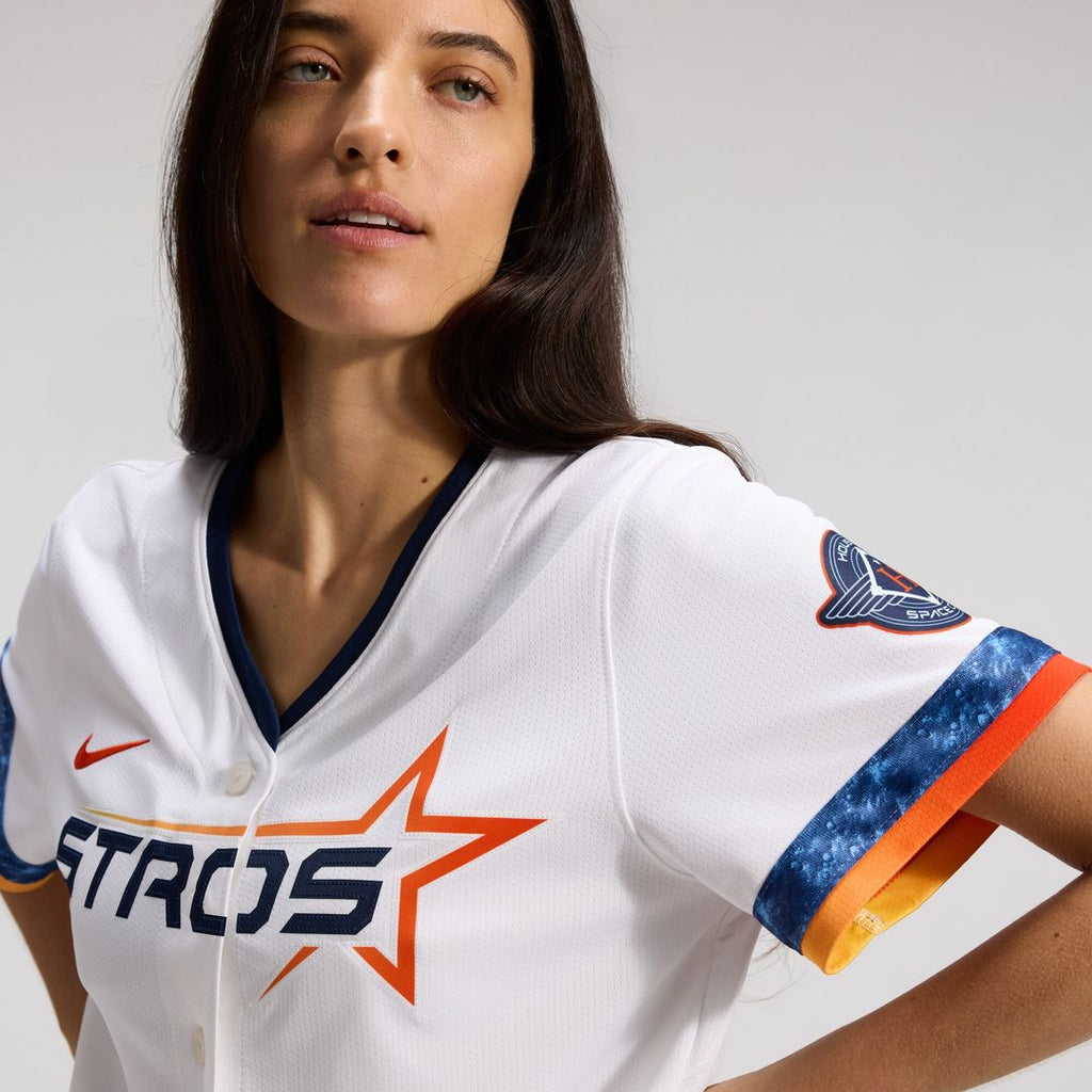 Houston Astros Nike Women's 2025 City Connect Limited Jersey - White Official MLB Team Apparel Baseball Fan Gear