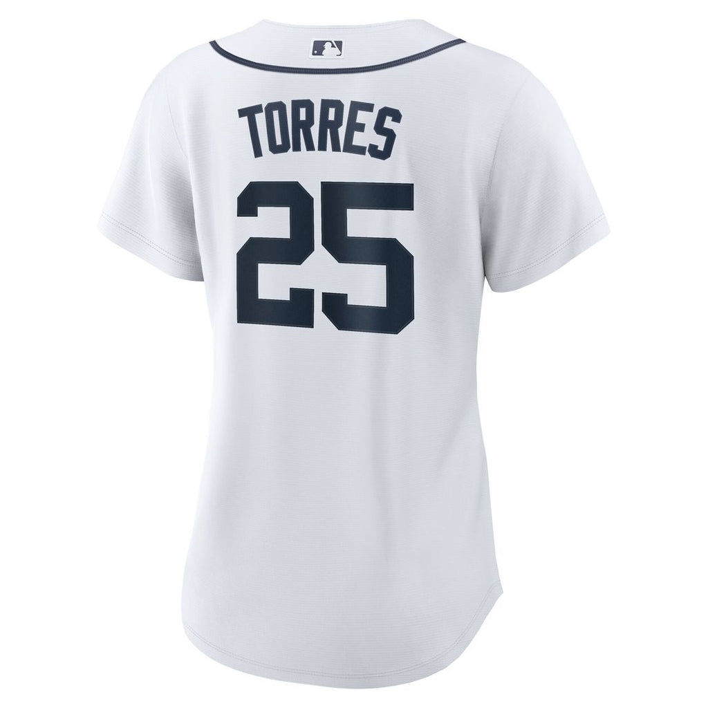 Gleyber Torres Detroit Tigers Nike Women's Home Replica Jersey - White Official MLB Team Apparel Baseball Fan Gear