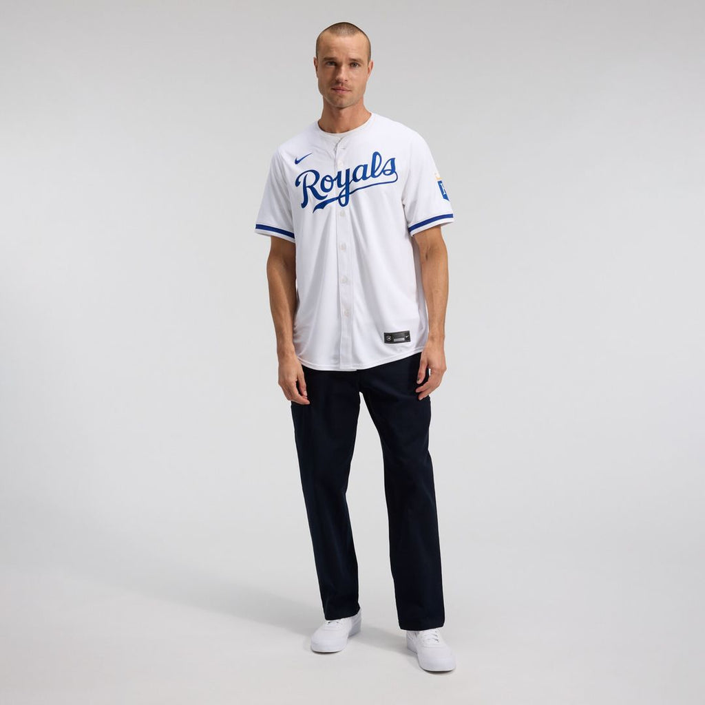 Kansas City Royals Nike Home Limited Jersey - White Official MLB Team Apparel Baseball Fan Gear