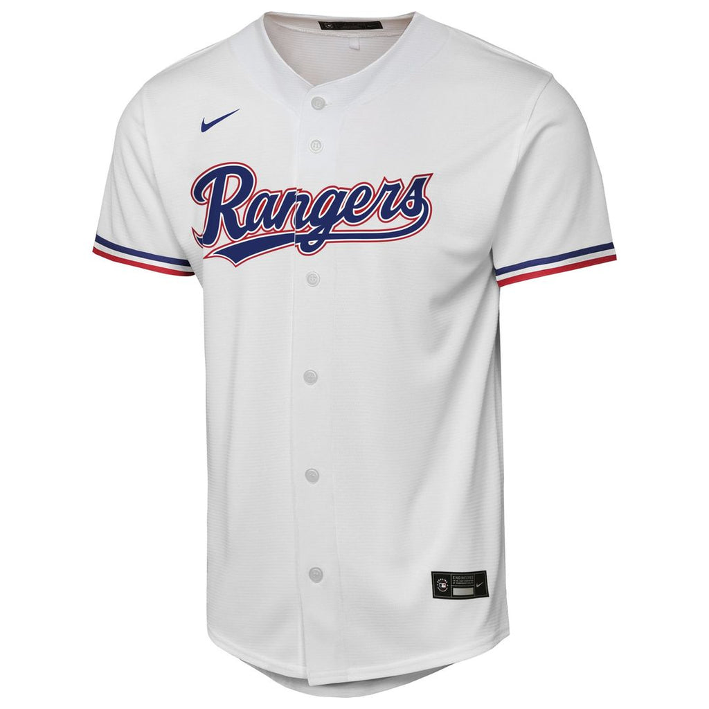 Texas Rangers Nike Youth Home Replica Jersey - White Official MLB Team Apparel Baseball Fan Gear