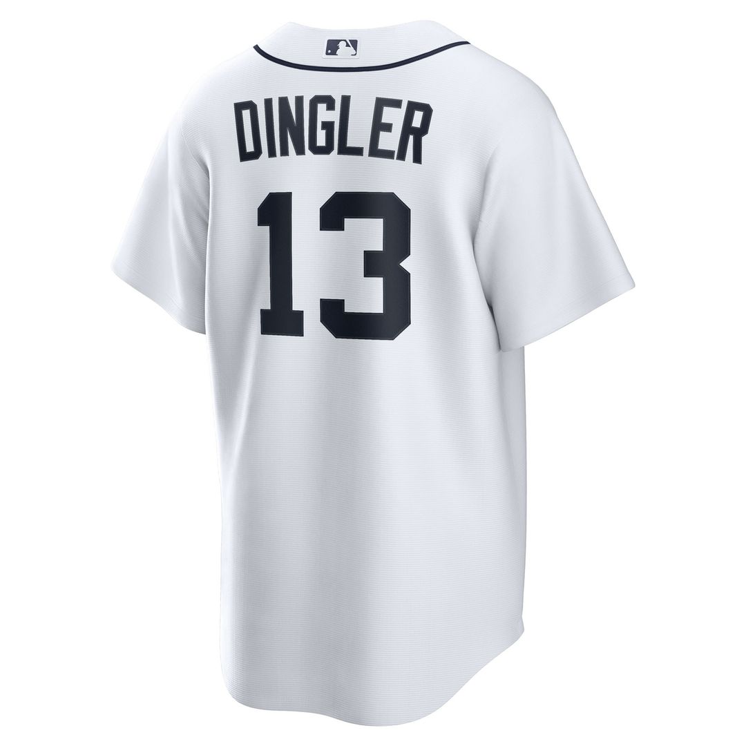 Dillon Dingler Detroit Tigers Nike Home Replica Jersey - White Official MLB Team Apparel Baseball Fan Gear
