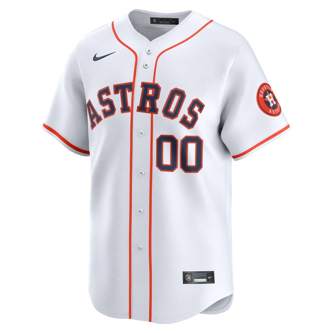 Houston Astros Nike Home Limited Pick-A-Player Retired Roster Jersey - White Official MLB Team Apparel Baseball Fan Gear