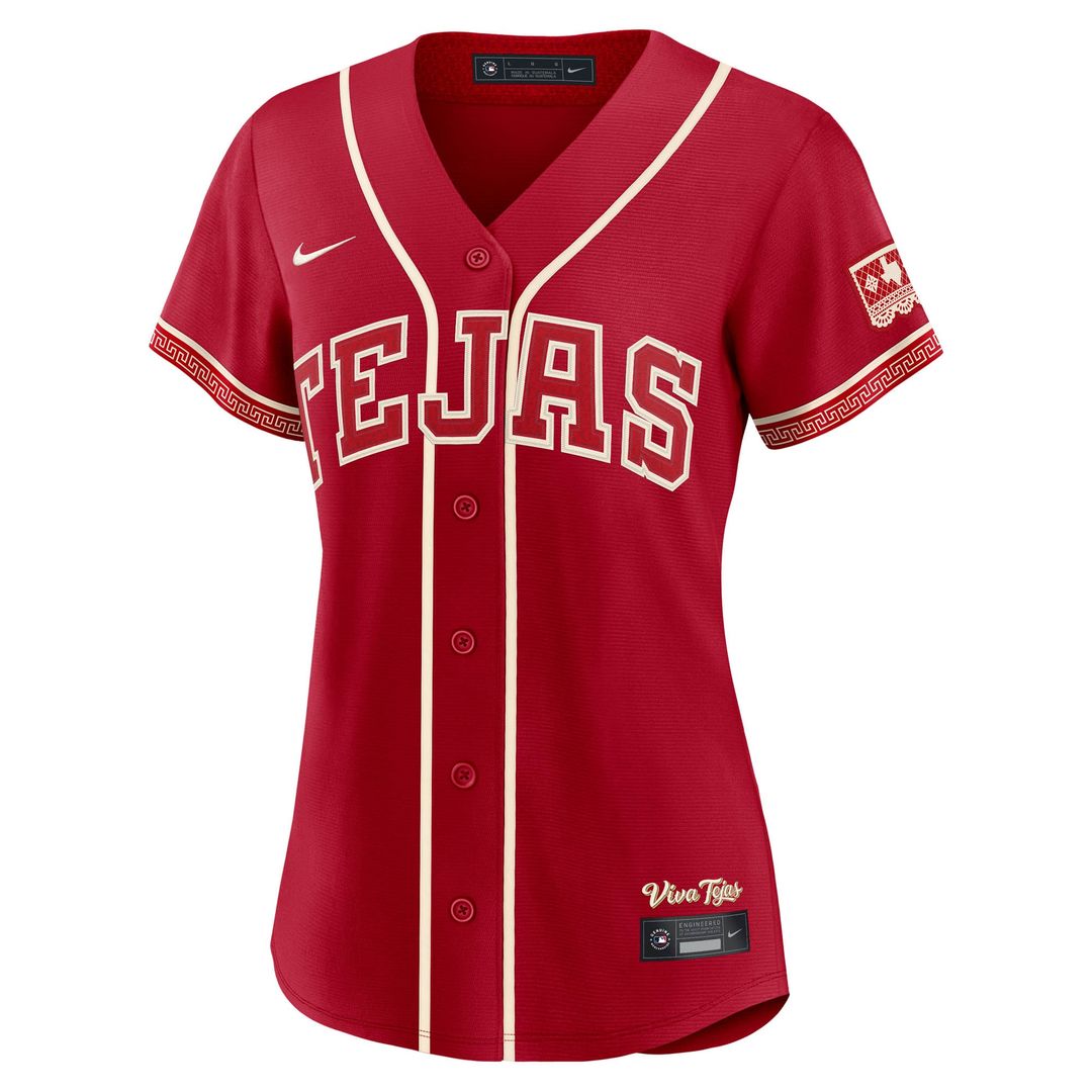 Nathan Eovaldi Texas Rangers Nike Women's 2026 City Connect Stadium Jersey - Red Official MLB Team Apparel Baseball Fan Gear