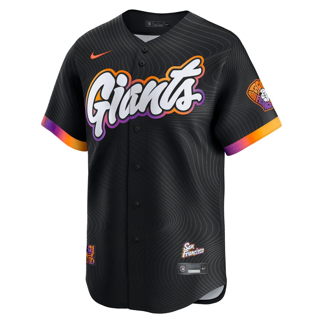 Rafael Devers San Francisco Giants Nike 2025 City Connect Limited Player Jersey - Black Official MLB Team Apparel Baseball Fan Gear