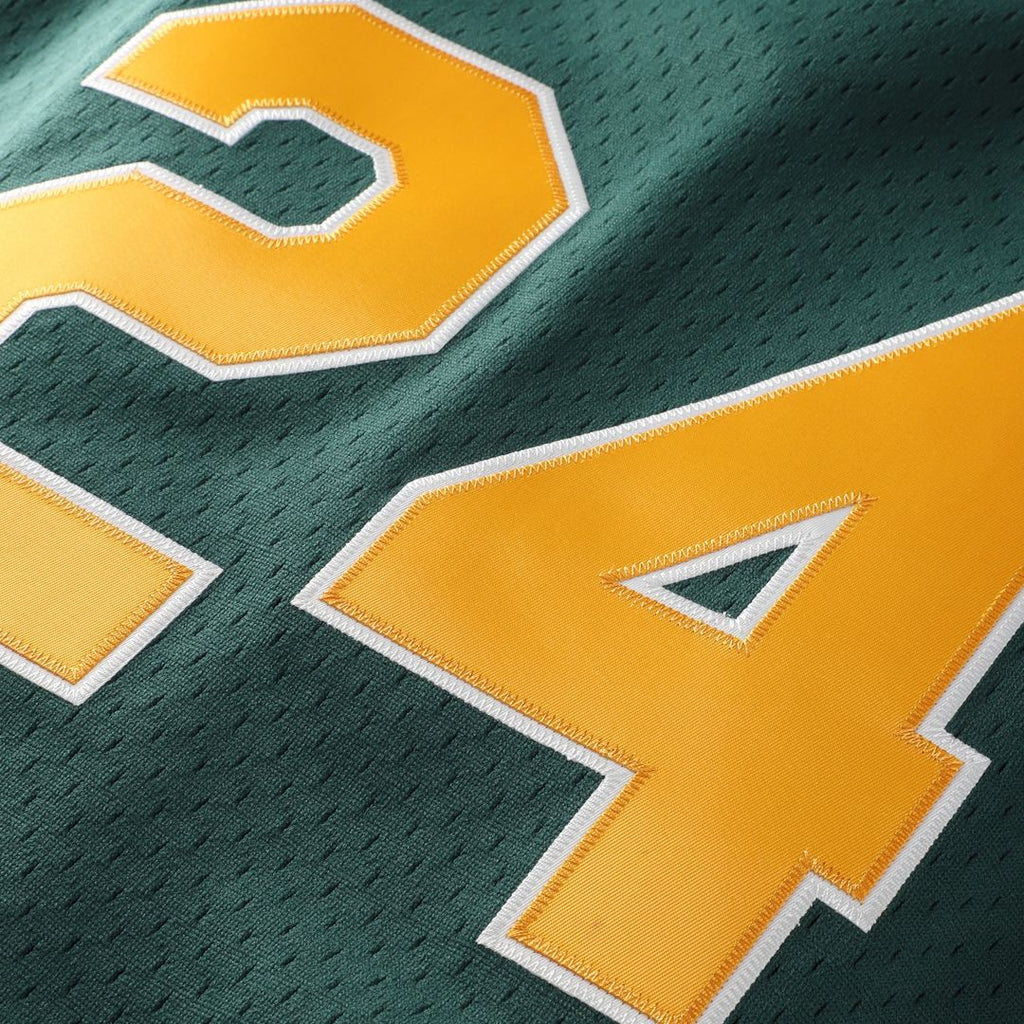 Rickey Henderson Athletics Mitchell & Ness Authentic Batting Practice Jersey - Green Official MLB Team Apparel Baseball Fan Gear