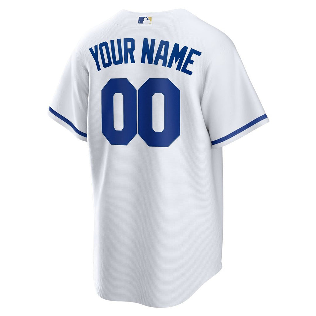 Kansas City Royals Nike Replica Custom Jersey - White Official MLB Team Apparel Baseball Fan Gear