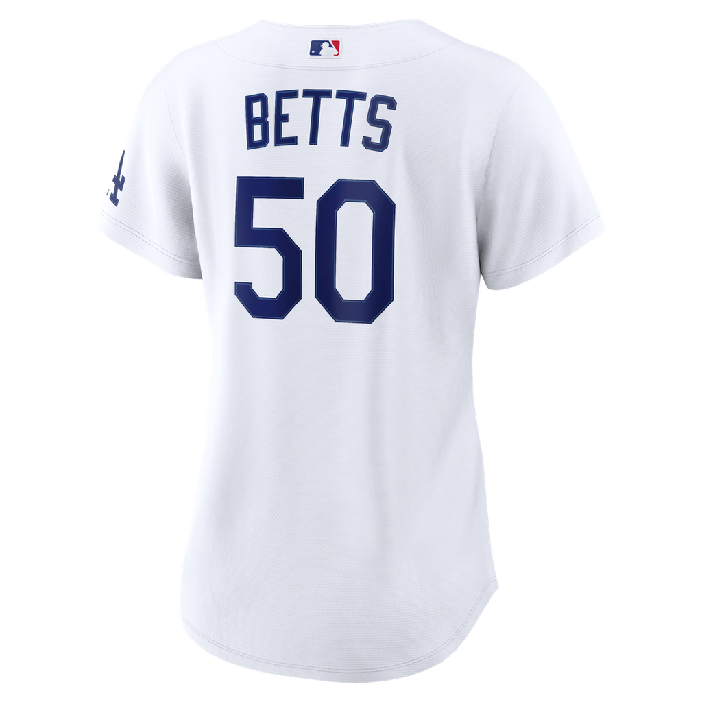Mookie Betts Los Angeles Dodgers Nike Women's Home Stadium Jersey - White Official MLB Team Apparel Baseball Fan Gear