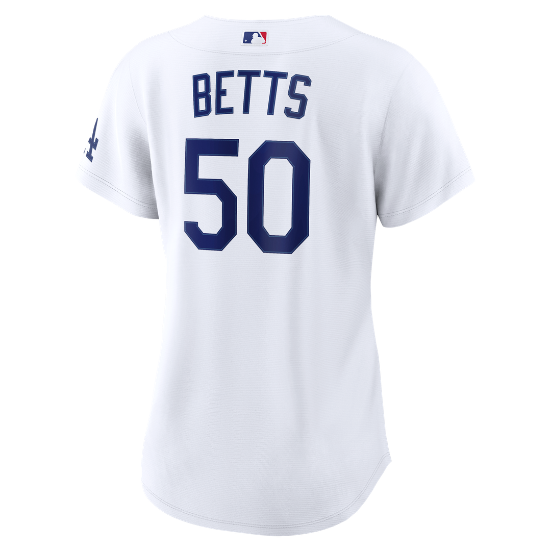Mookie Betts Los Angeles Dodgers Nike Women's Home Stadium Jersey - White Official MLB Team Apparel Baseball Fan Gear