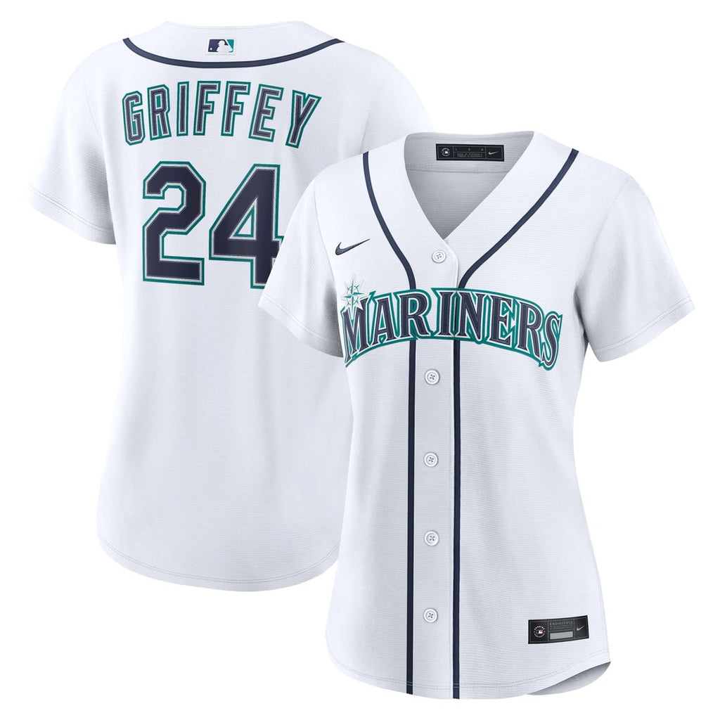 Ken Griffey Jr. Seattle Mariners Nike Women's Home Replica Jersey - White Official MLB Team Apparel Baseball Fan Gear