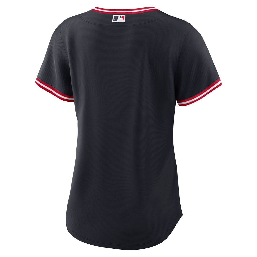 Cleveland Guardians Nike Women's Alternate Replica Jersey - Navy Official MLB Team Apparel Baseball Fan Gear