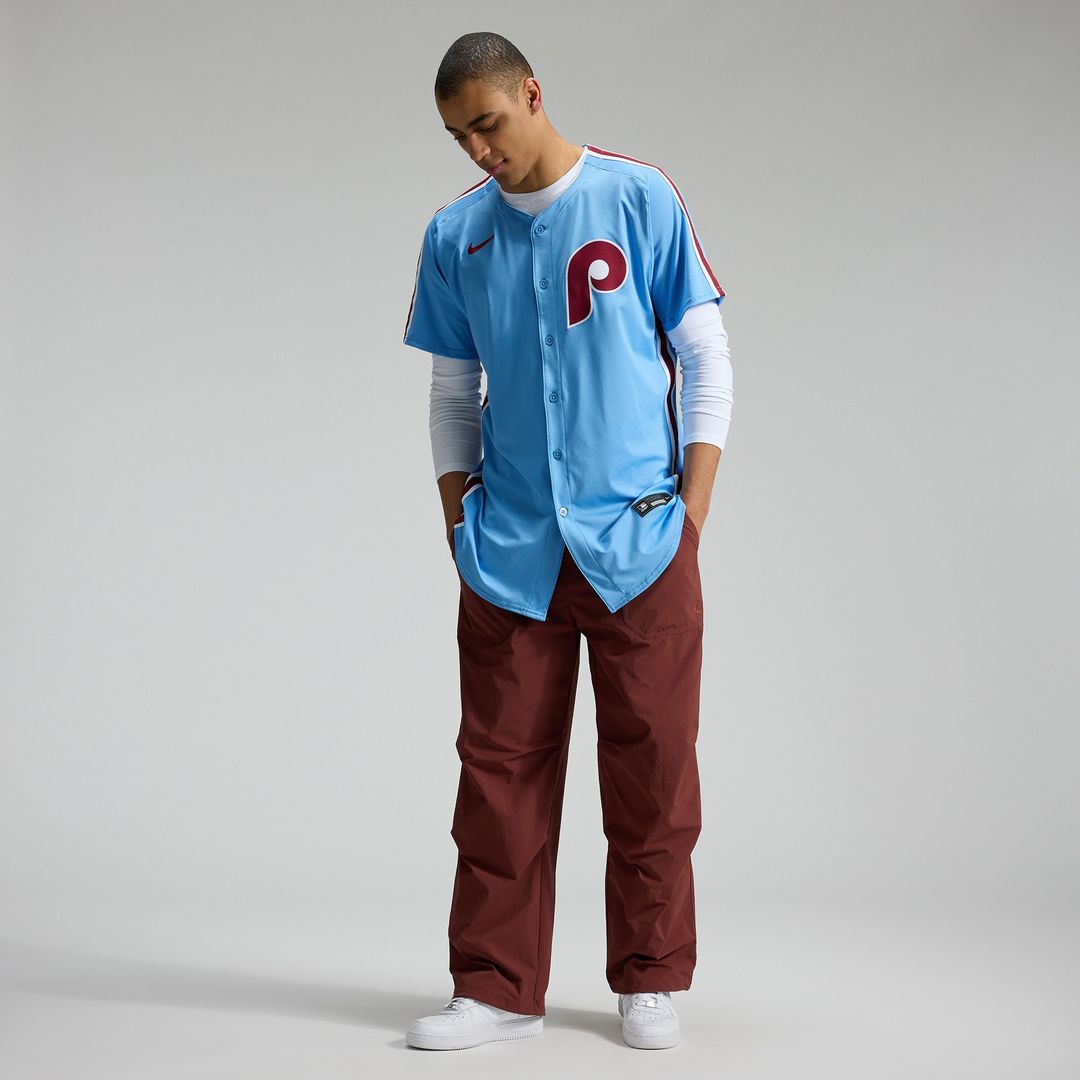 Philadelphia Phillies Nike Alternate Elite Jersey - Light Blue Official MLB Team Apparel Baseball Fan Gear