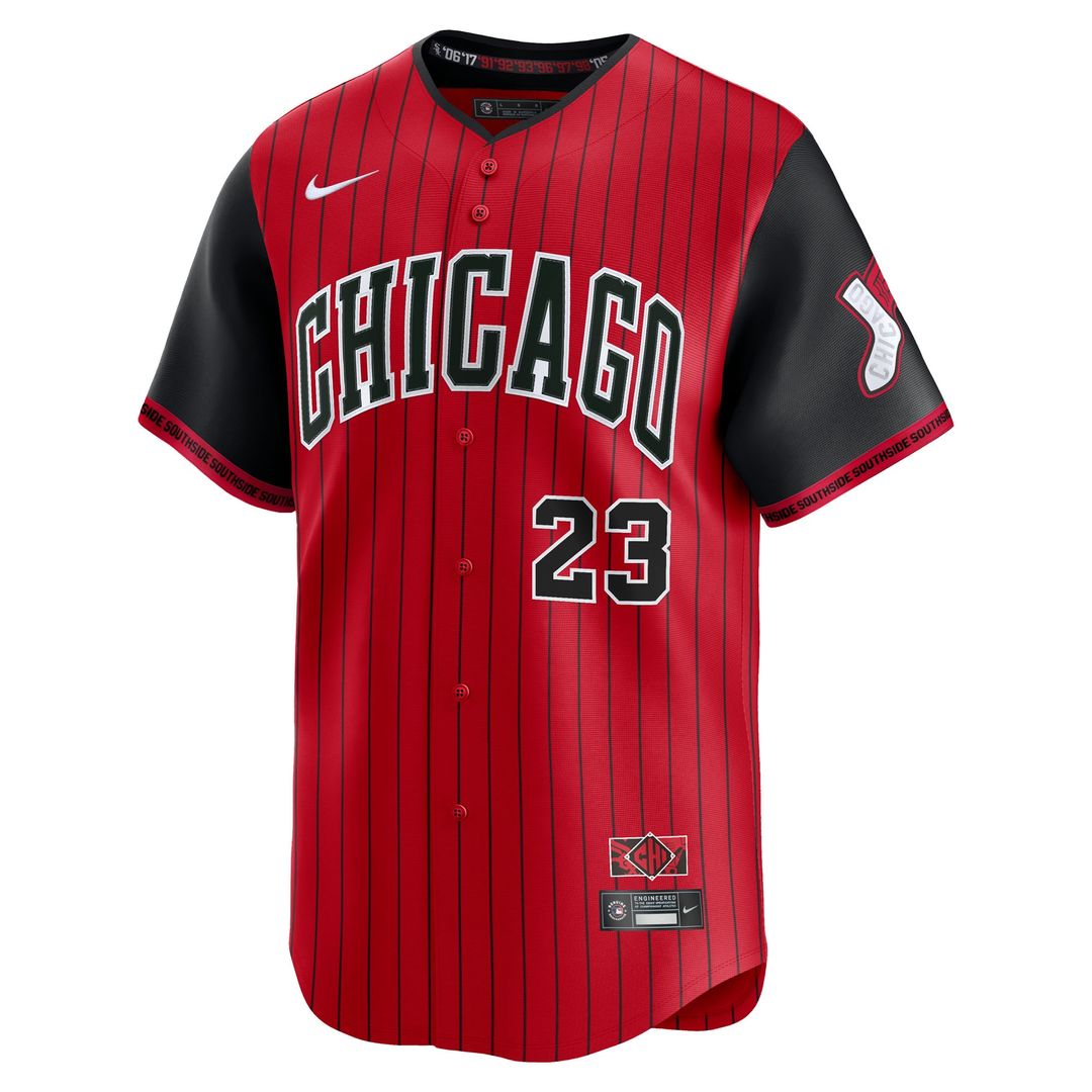 Andrew Benintendi Chicago White Sox Nike 2025 City Connect Limited Player Jersey - Red/Black Official MLB Team Apparel Baseball Fan Gear