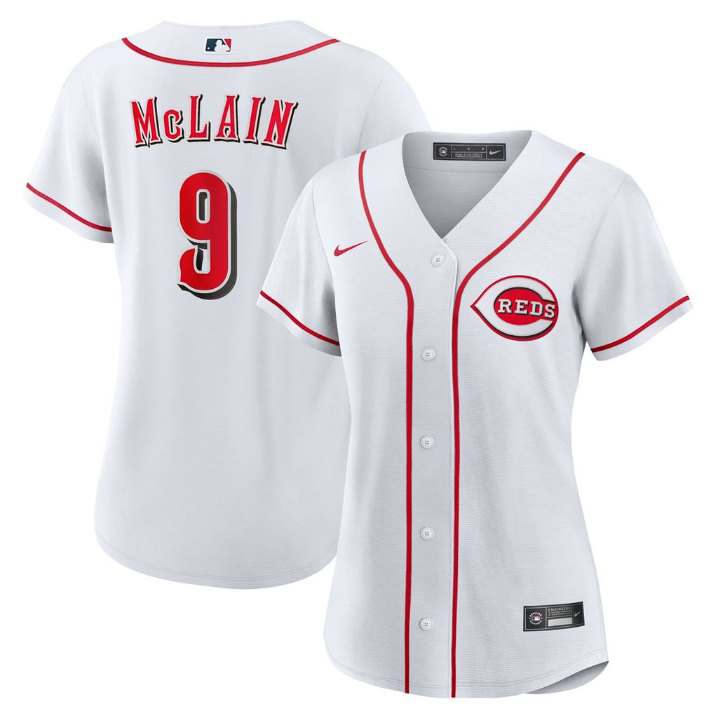 Matt McLain Cincinnati Reds Nike Women's Home Replica Jersey - White Official MLB Team Apparel Baseball Fan Gear