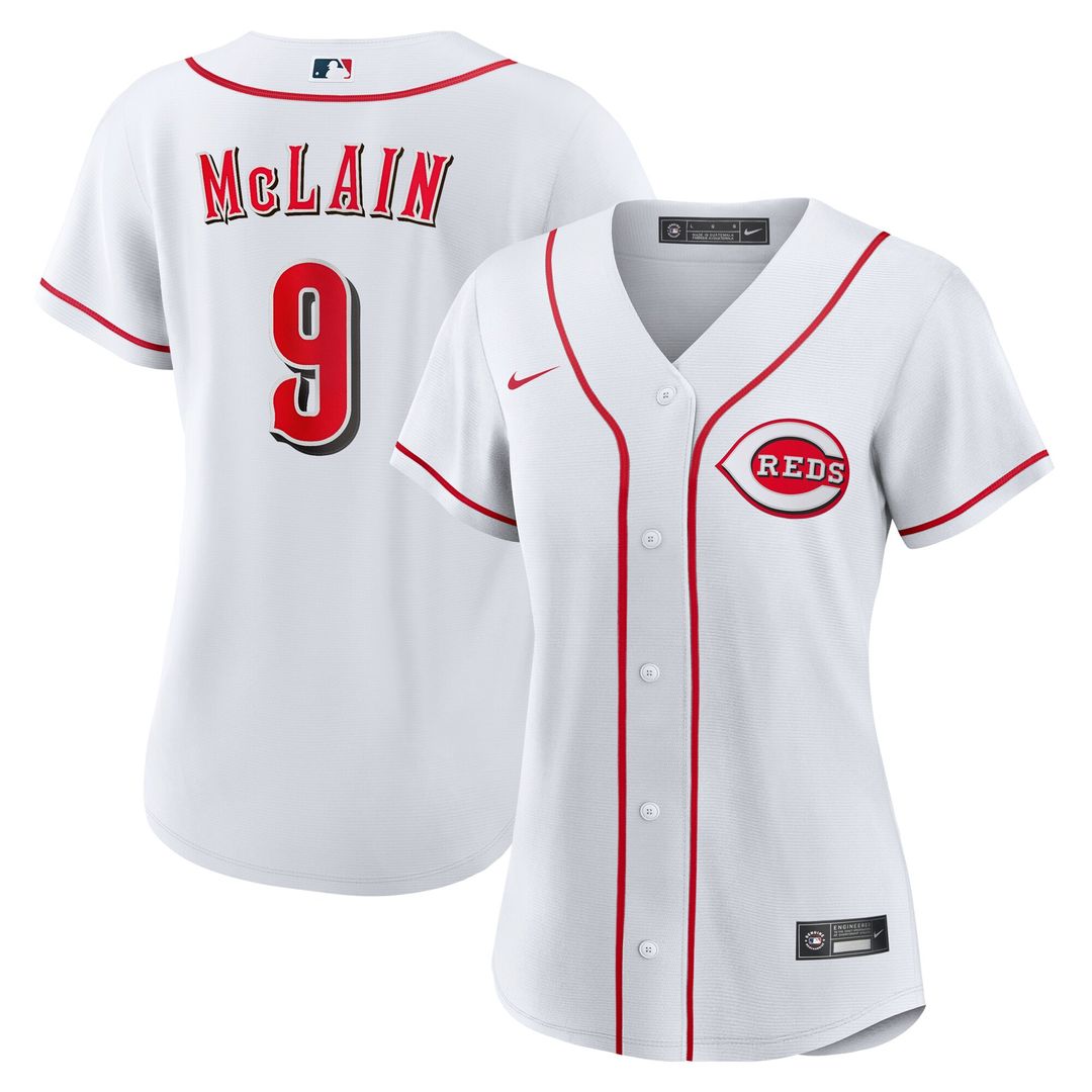 Matt McLain Cincinnati Reds Nike Women's Home Replica Jersey - White Official MLB Team Apparel Baseball Fan Gear