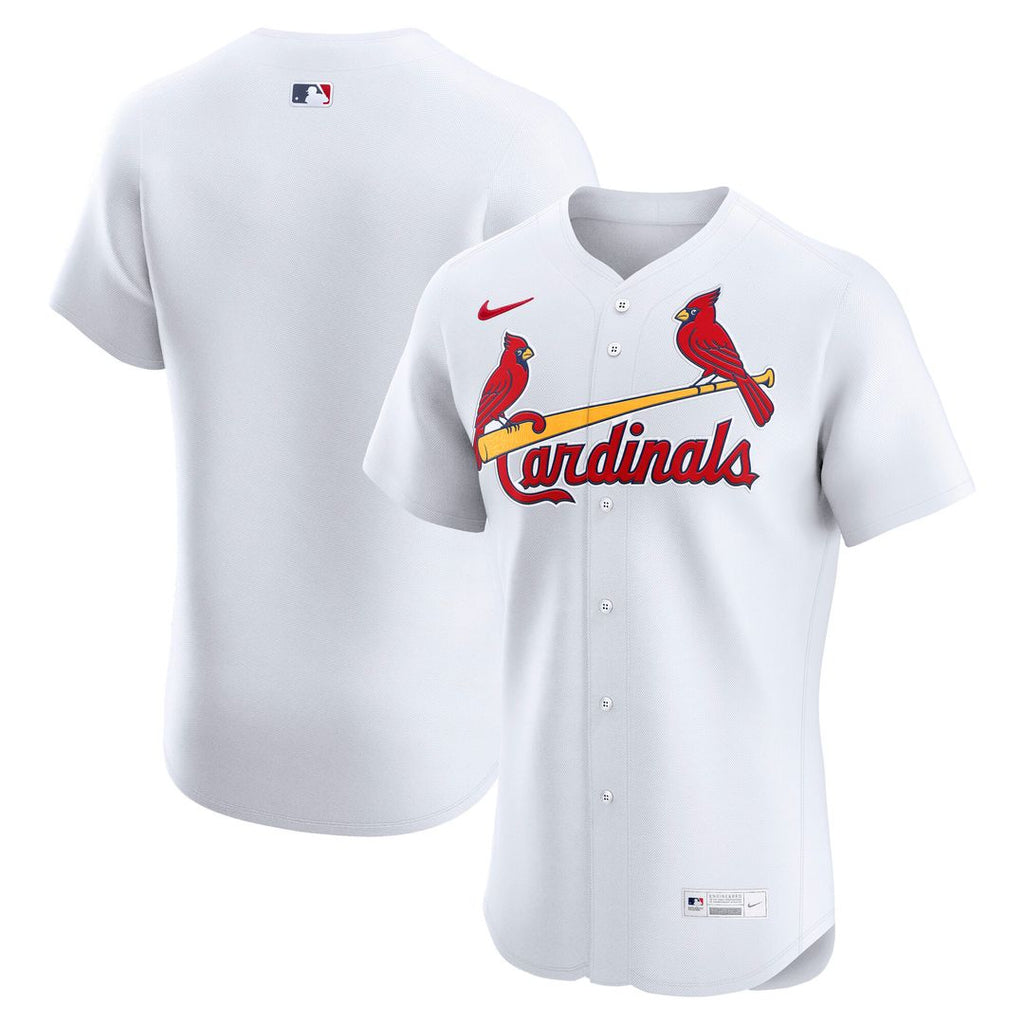 St. Louis Cardinals Nike Home Elite Jersey - White Official MLB Team Apparel Baseball Fan Gear