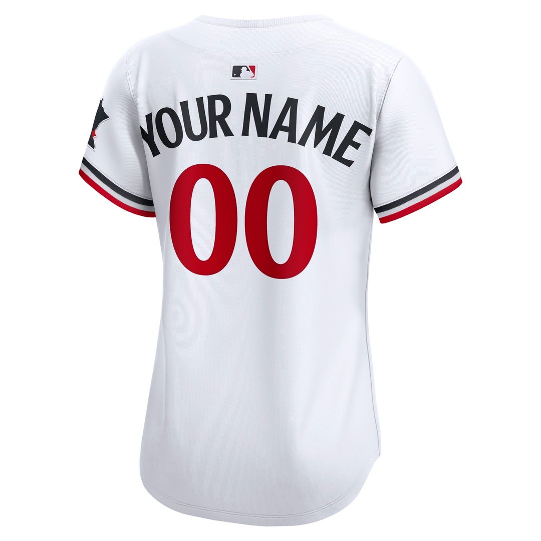 Minnesota Twins Nike Women's Home Limited Custom Jersey - White Official MLB Team Apparel Baseball Fan Gear