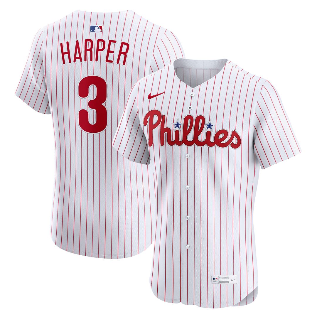 Bryce Harper Philadelphia Phillies Nike Alternate 2 Elite Jersey - Cream Official MLB Team Apparel Baseball Fan Gear