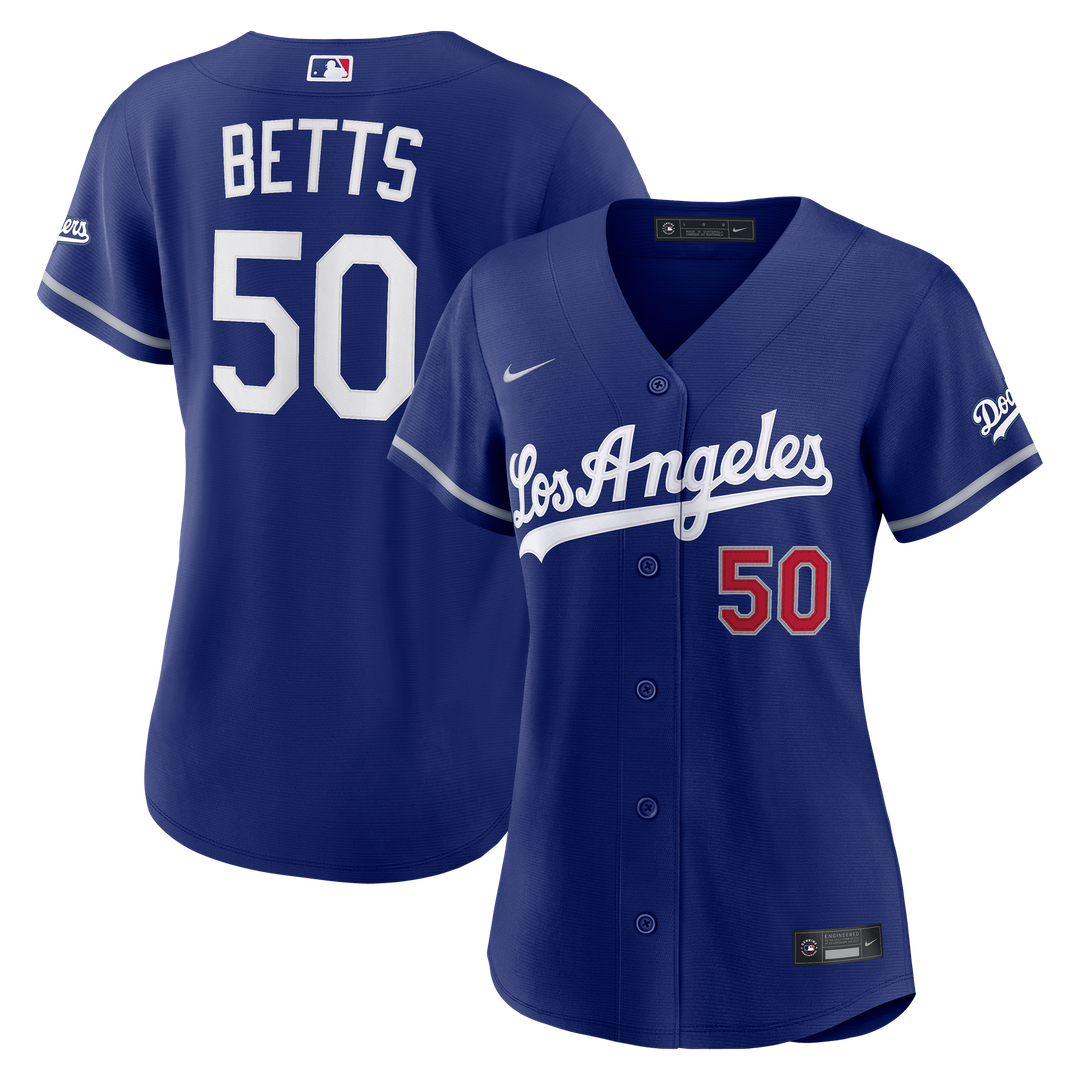 Mookie Betts Los Angeles Dodgers Nike Women's Alternate Stadium Jersey - Royal Official MLB Team Apparel Baseball Fan Gear