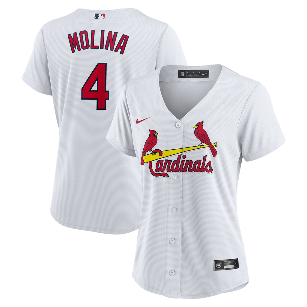 Yadier Molina St. Louis Cardinals Nike Women's Home Replica Jersey - White Official MLB Team Apparel Baseball Fan Gear