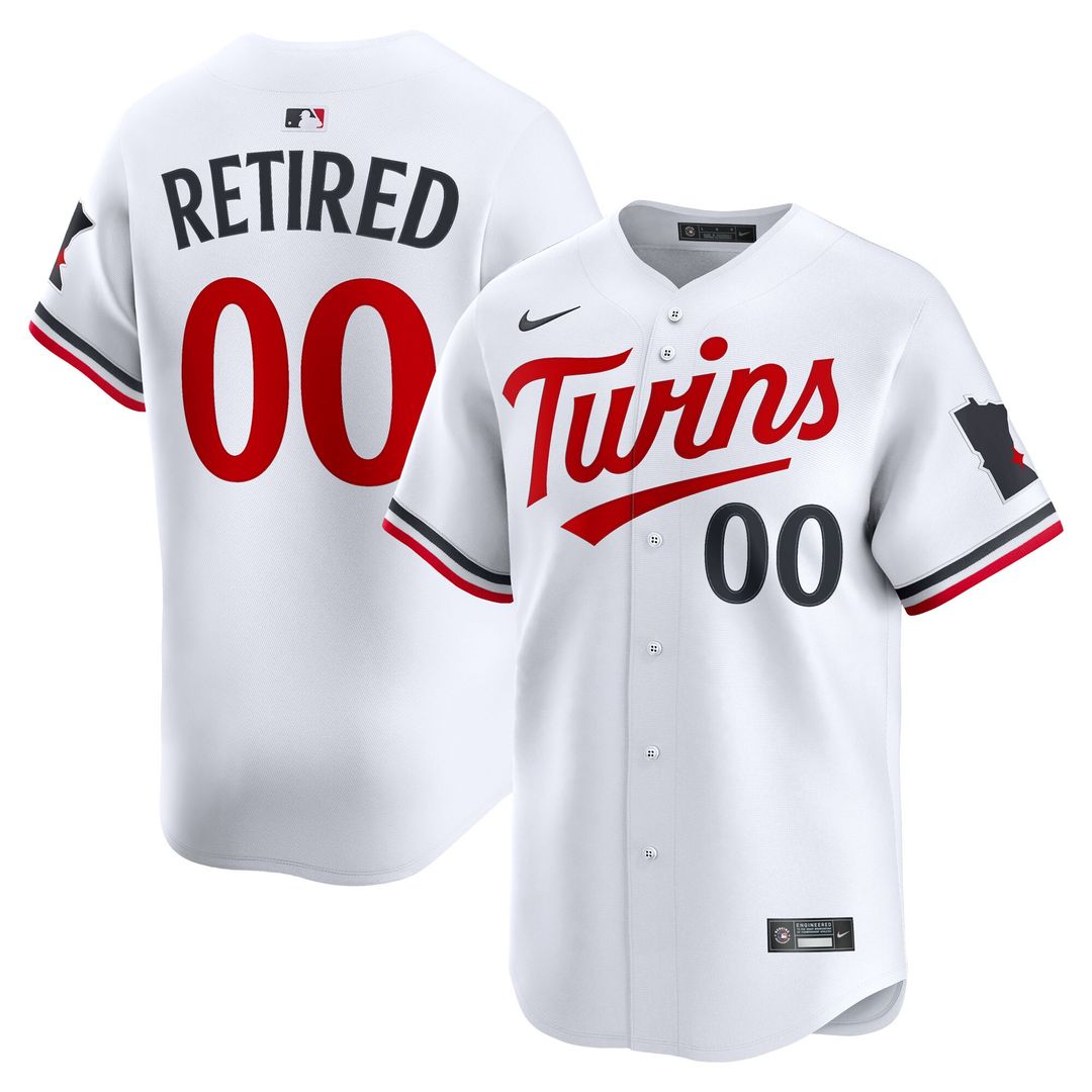 Minnesota Twins Nike Home Limited Pick-A-Player Retired Roster Jersey - White Official MLB Team Apparel Baseball Fan Gear