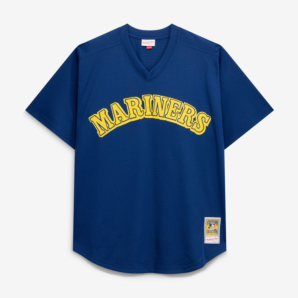 Ken Griffey Jr. Seattle Mariners Mitchell & Ness Big & Tall Cooperstown Collection Mesh Batting Practice Jersey - Royal Official MLB Team Apparel Base