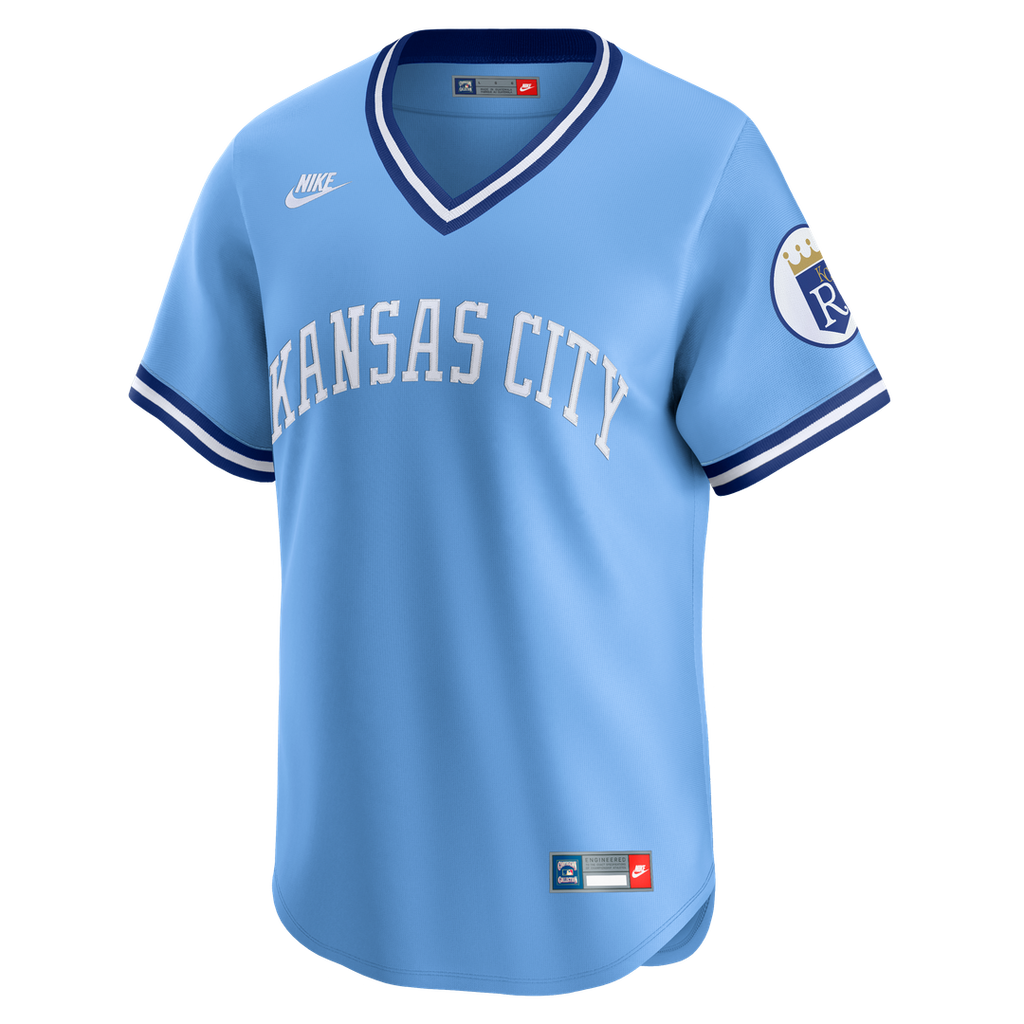 Bo Jackson Kansas City Royals Nike Throwback Cooperstown Collection Limited Jersey - Light Blue Official MLB Team Apparel Baseball Fan Gear
