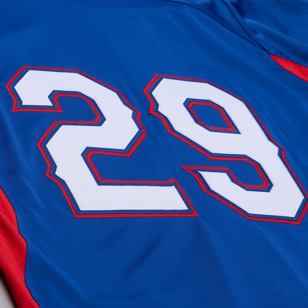 Adrian Beltre Texas Rangers Mitchell & Ness Cooperstown Mesh Batting Practice Button-Up Jersey - Royal Official MLB Team Apparel Baseball Fan Gear