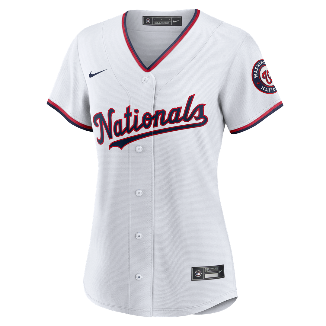 CJ Abrams Washington Nationals Nike Women's Home Replica Player Jersey - White Official MLB Team Apparel Baseball Fan Gear