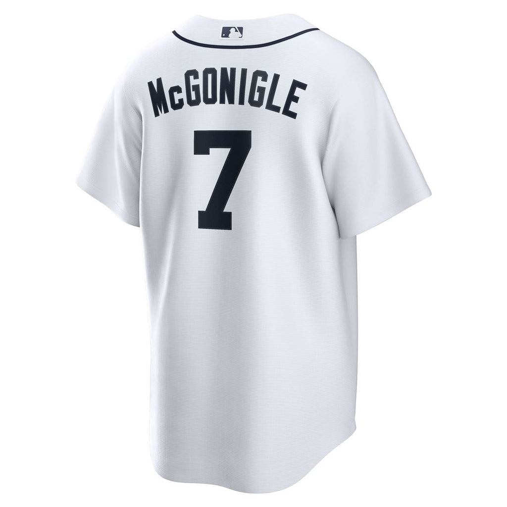 Kevin McGonigle Detroit Tigers Nike Home Replica Jersey - White Official MLB Team Apparel Baseball Fan Gear