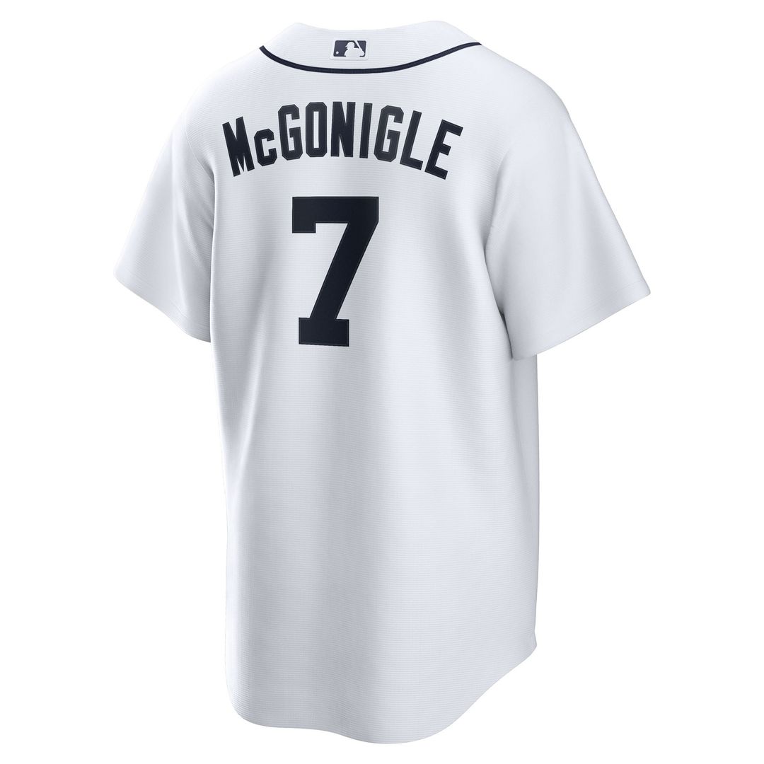 Kevin McGonigle Detroit Tigers Nike Home Replica Jersey - White Official MLB Team Apparel Baseball Fan Gear