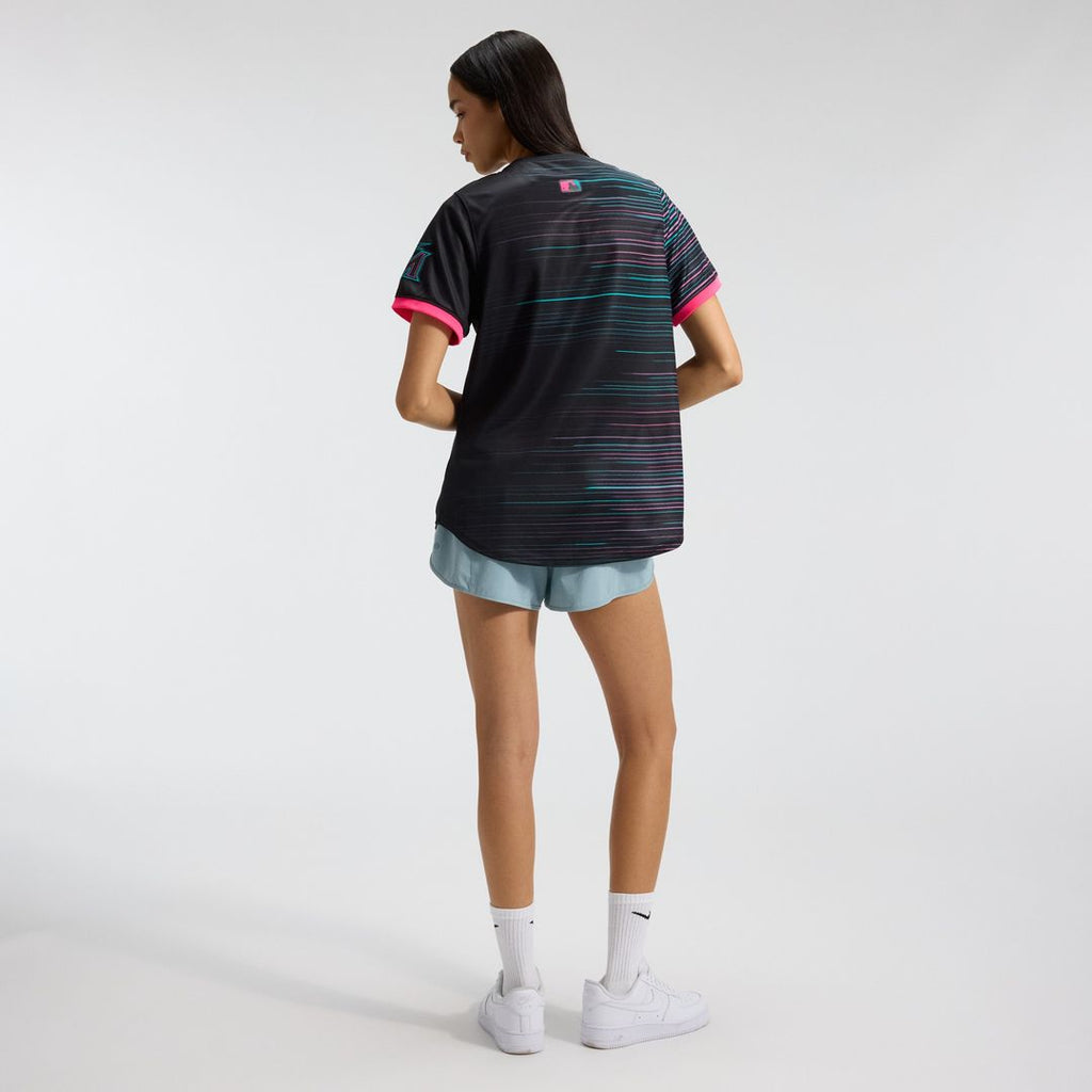 Miami Marlins Nike Women's 2025 City Connect Limited Jersey - Black Official MLB Team Apparel Baseball Fan Gear