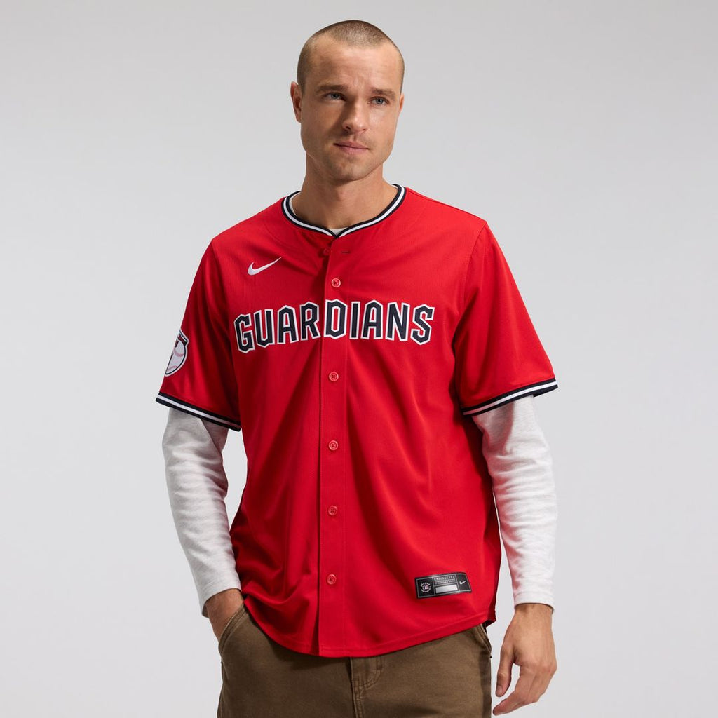 Cleveland Guardians Nike Alternate Limited Jersey - Red Official MLB Team Apparel Baseball Fan Gear