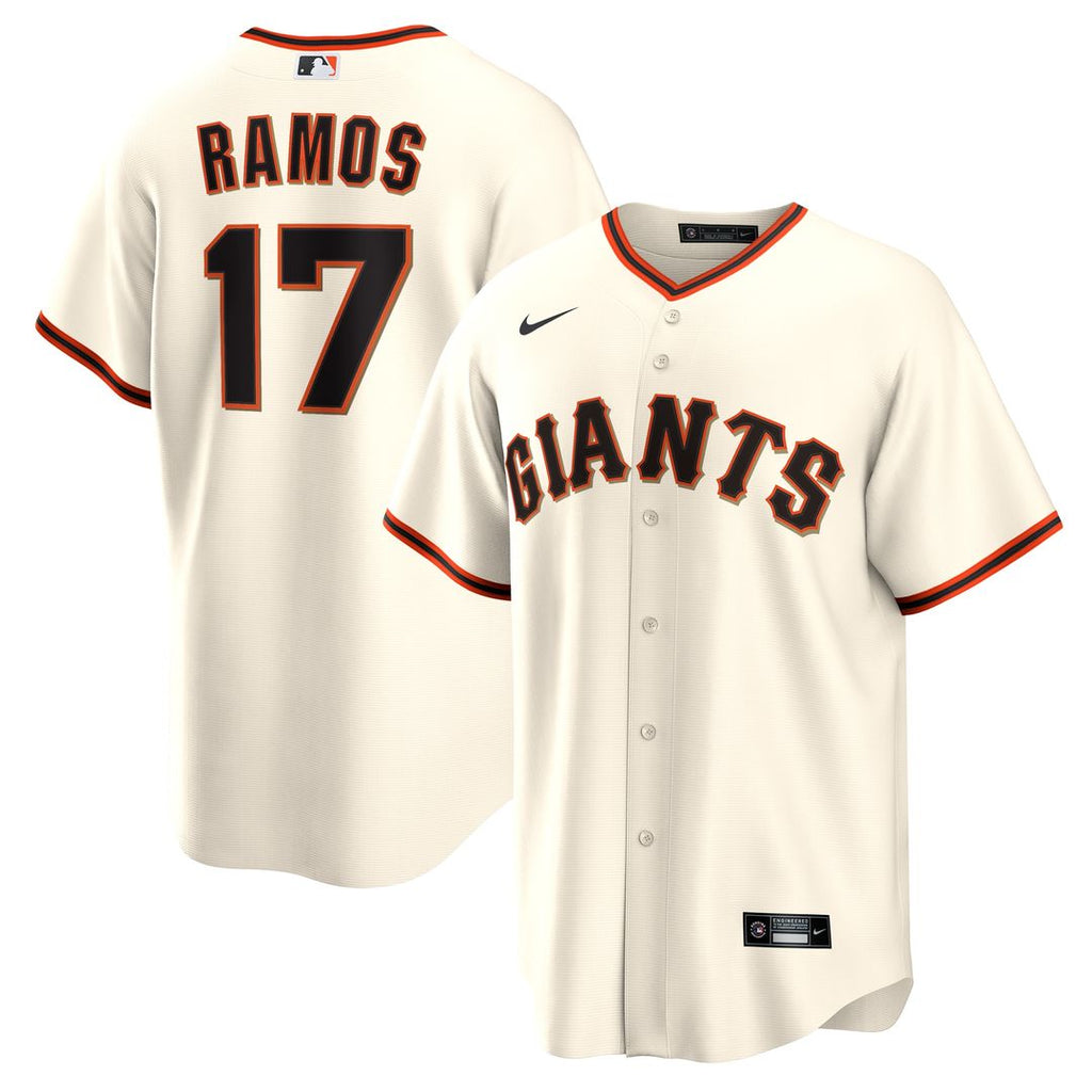 Heliot Ramos San Francisco Giants Nike Home Replica Jersey - Cream Official MLB Team Apparel Baseball Fan Gear