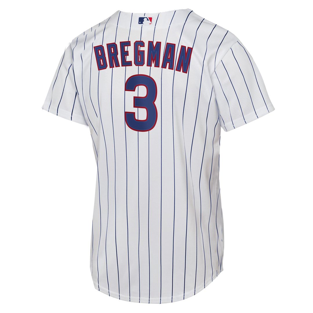 Alex Bregman Chicago Cubs Nike Youth Home Replica Jersey - White Official MLB Team Apparel Baseball Fan Gear
