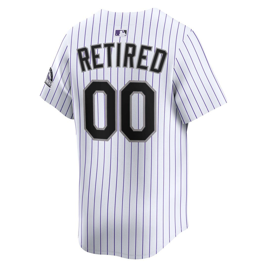 Colorado Rockies Nike Home Limited Pick-A-Player Retired Roster Jersey - White Official MLB Team Apparel Baseball Fan Gear