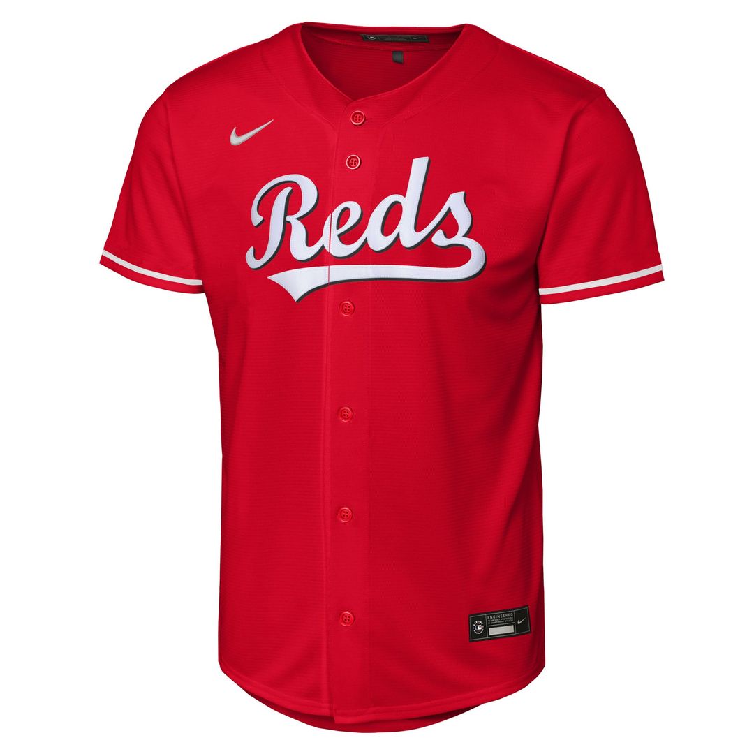Elly De La Cruz Cincinnati Reds Nike Youth Alternate Replica Jersey - Red Official MLB Team Apparel Baseball Fan Gear