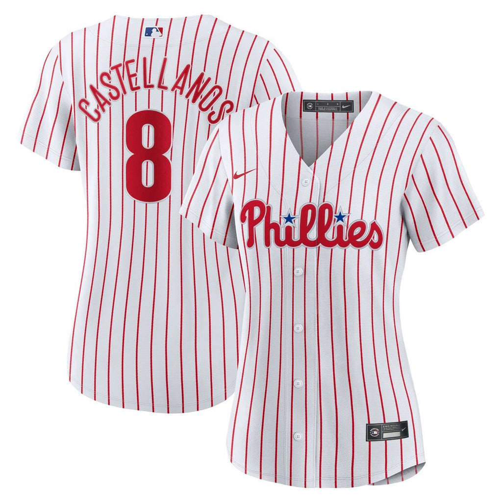 Nick Castellanos Philadelphia Phillies Nike Women's Home Replica Player Jersey - White Official MLB Team Apparel Baseball Fan Gear