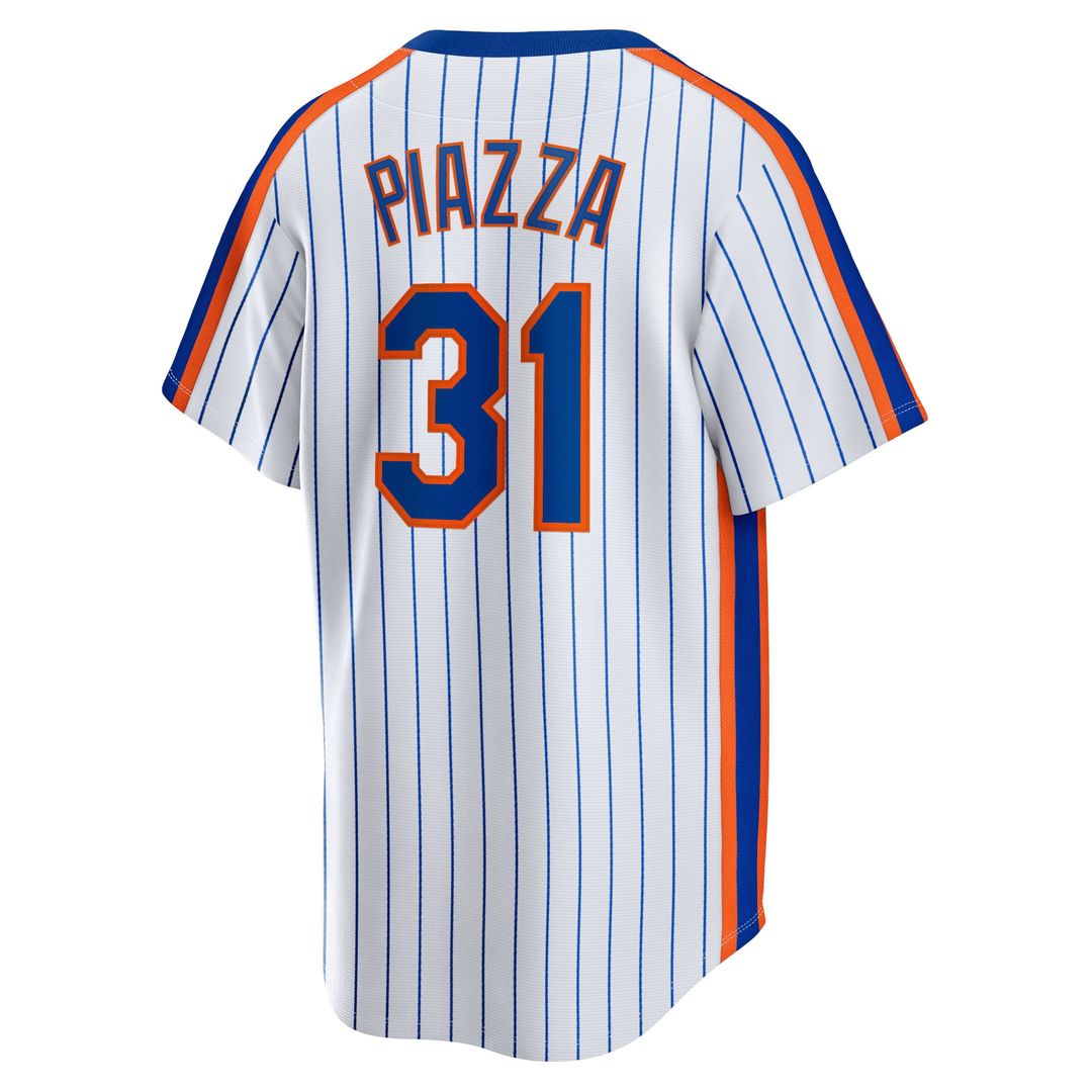 Mike Piazza New York Mets Nike Home Cooperstown Collection Player Jersey - White Official MLB Team Apparel Baseball Fan Gear