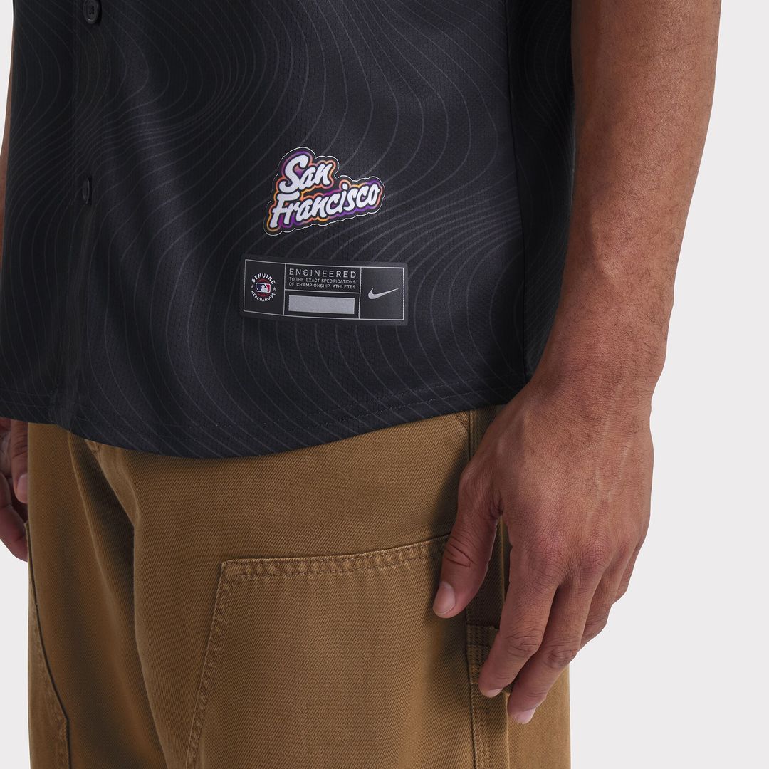 San Francisco Giants Nike 2025 City Connect Limited Jersey - Anthracite Official MLB Team Apparel Baseball Fan Gear