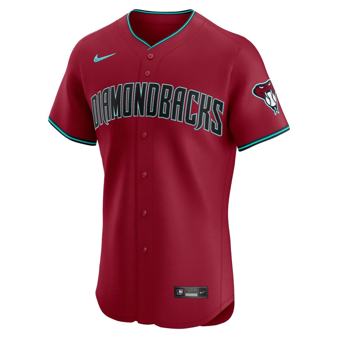Arizona Diamondbacks Nike Alternate 2 Elite Jersey - Red Official MLB Team Apparel Baseball Fan Gear