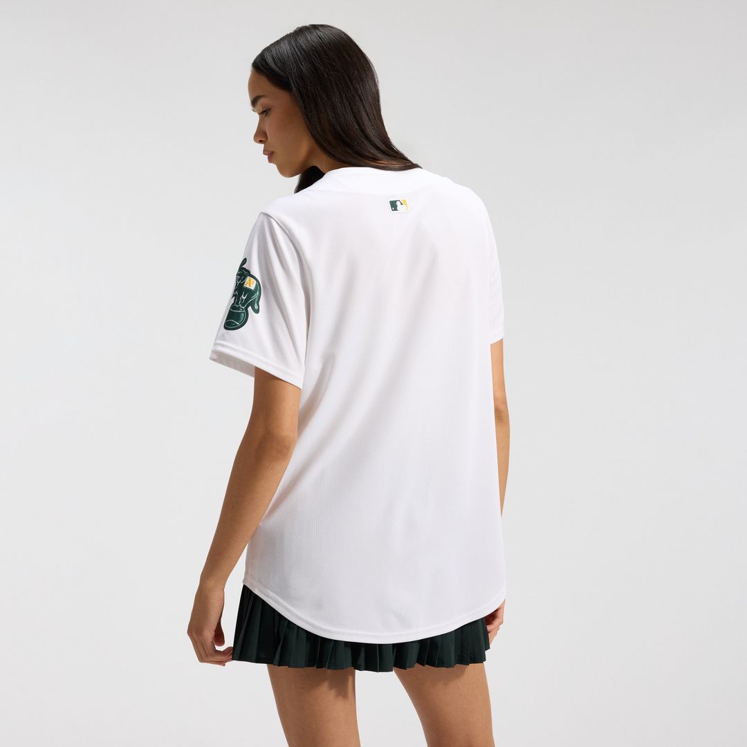 Athletics Nike Women's Home Limited Jersey – White Official MLB Team Apparel Baseball Fan Gear