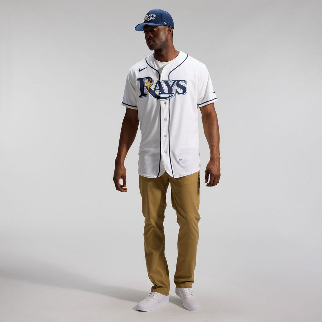 Tampa Bay Rays Nike Home Authentic Jersey - White Official MLB Team Apparel Baseball Fan Gear
