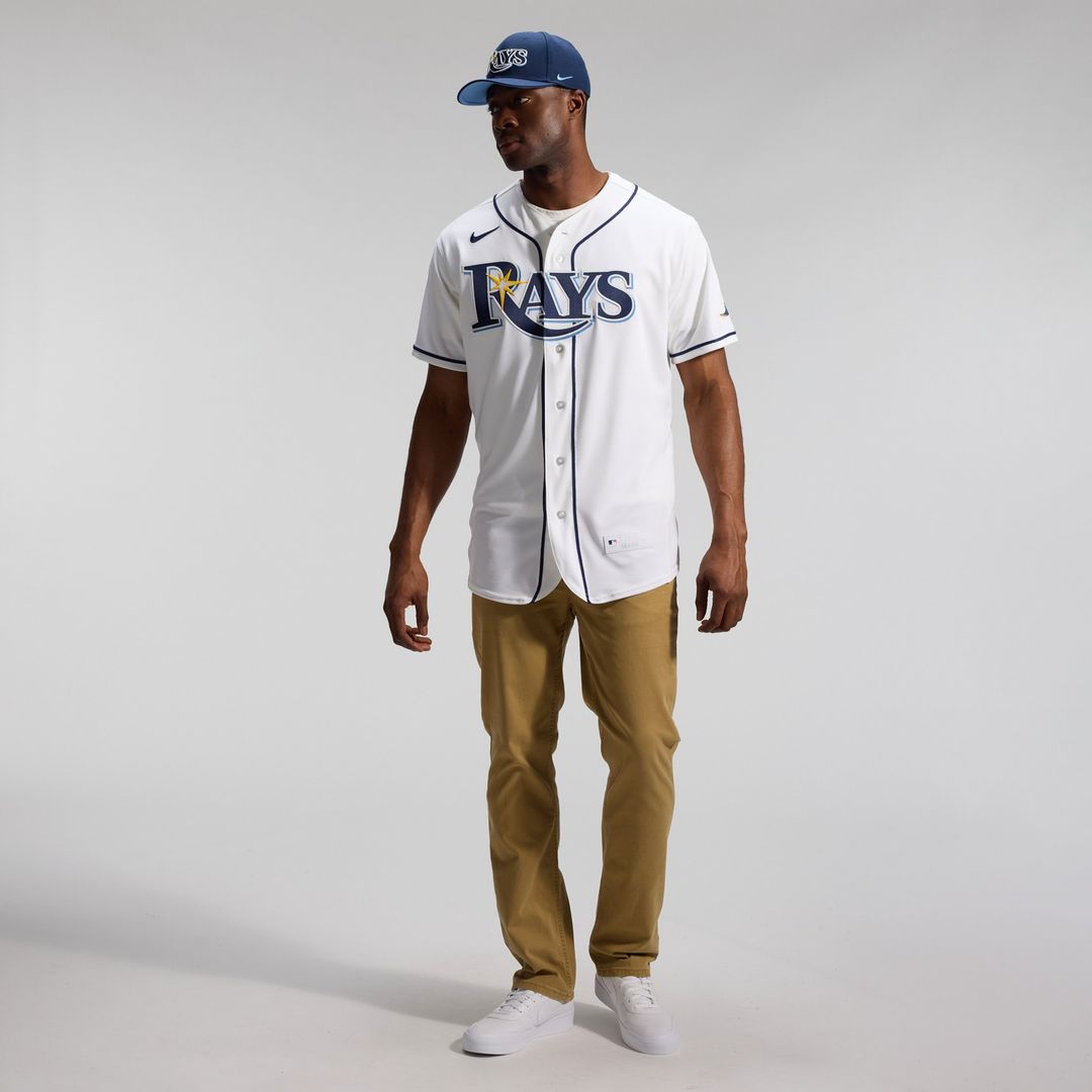 Tampa Bay Rays Nike Home Authentic Jersey - White Official MLB Team Apparel Baseball Fan Gear