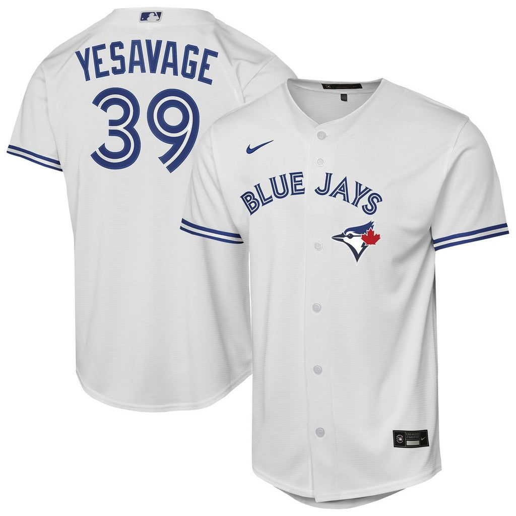 Trey Yesavage Toronto Blue Jays Nike Youth Home Baseline Jersey - White Official MLB Team Apparel Baseball Fan Gear